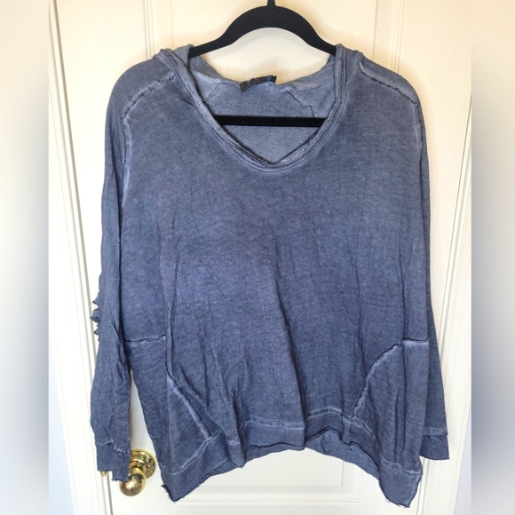 POL Hoodie With Intentional Distress. Sz S NWOT - Picture 1 of 5